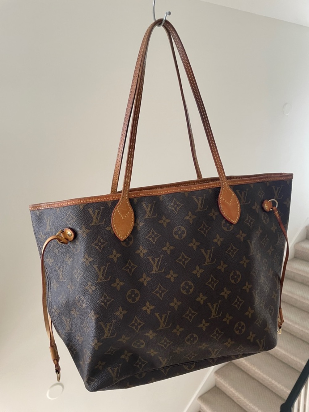 Louis Vuitton Monogram Canvas Tote in Brown
